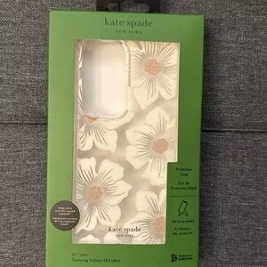 Kate Spade White Floral Protective Case for Samsung Galaxy S24 Ultra